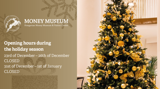 Opening hours of the Money Museum and the Money Museum Panoramic Terrace during the holiday season